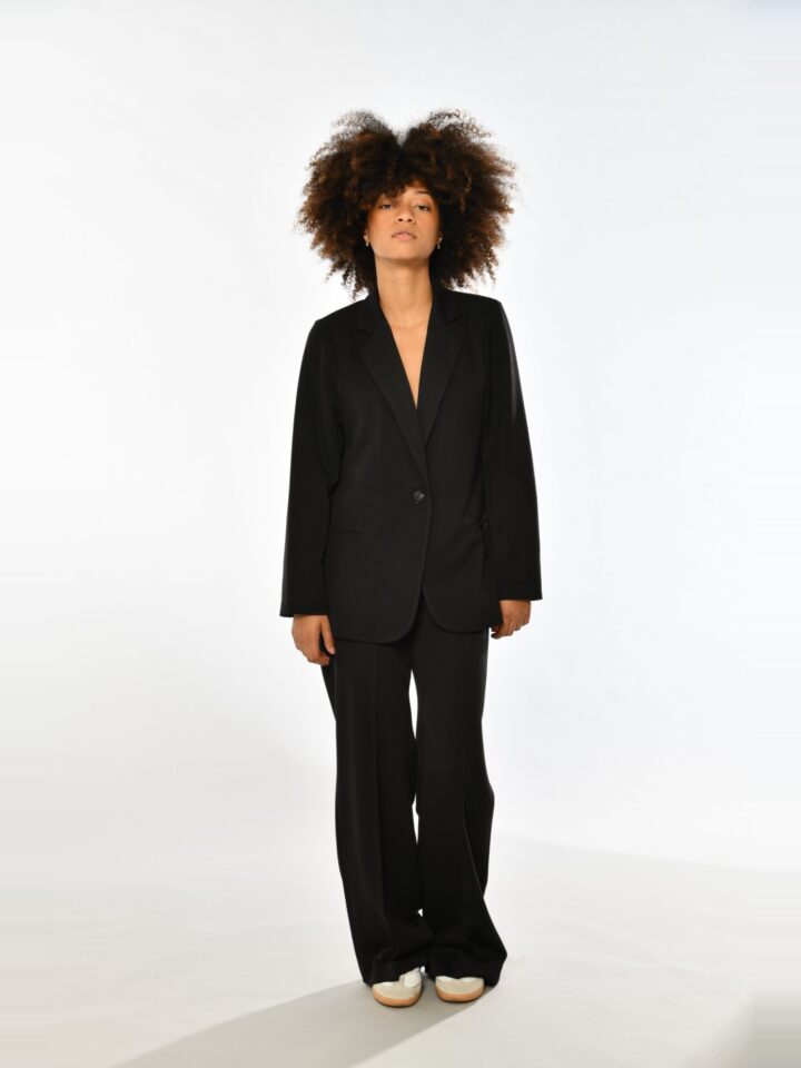 Costume noir : blazer Lena et pantalon Loulou